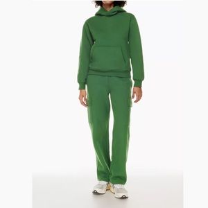 Aritzia TNA Cozy Fleece Green Sweatpants Sz S